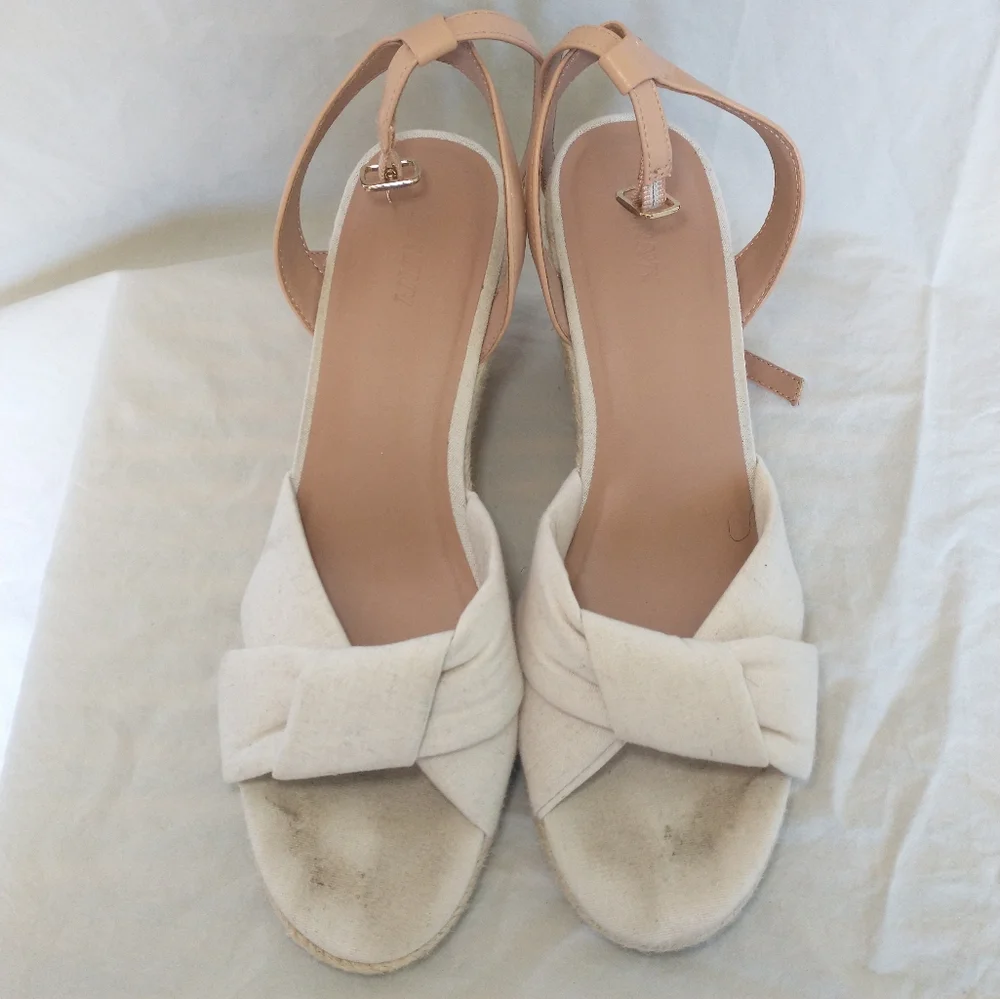 Women's Old Navy knotted canvas espadrille wedge sandal